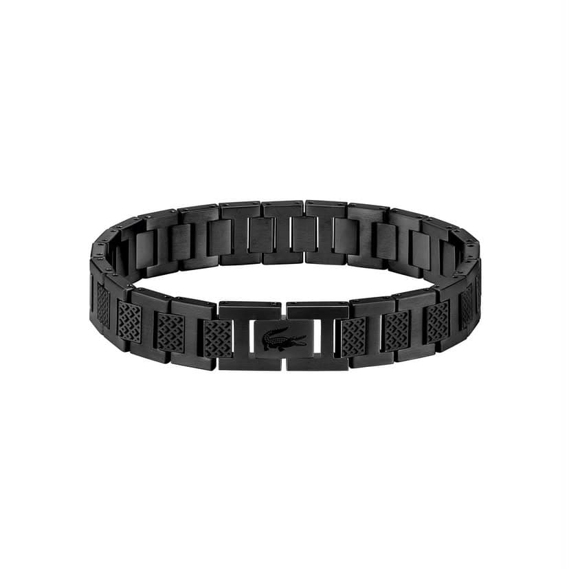 Bracelet noir diamant texturé